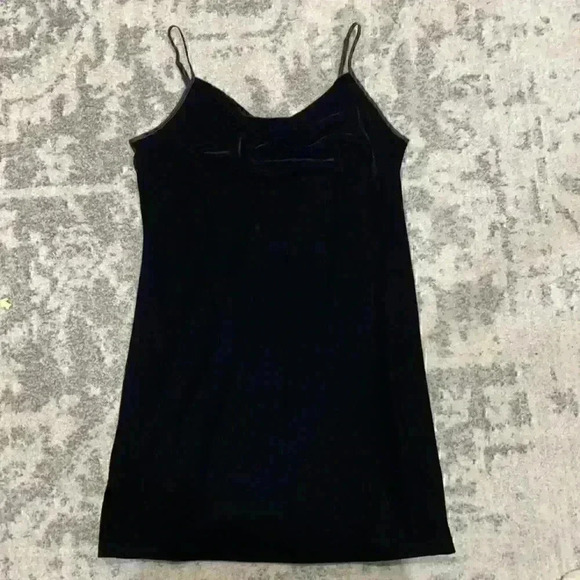 Banana Republic Cowl-Neck Velvet Slip Dress - Picture 2 of 6